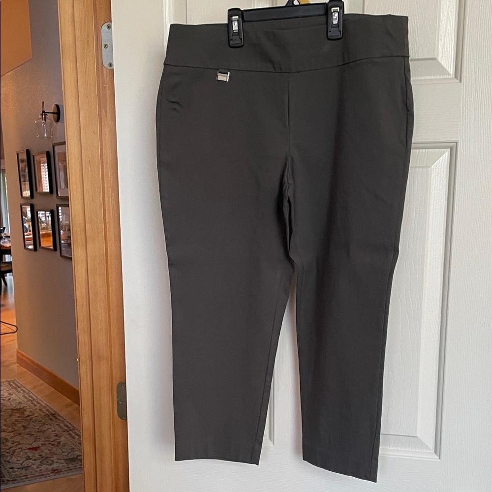 Alfani Women's Cropped  Pants in Dark Gray Sz 12